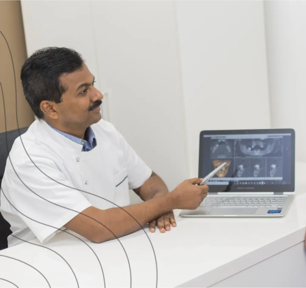 Dr Raghu showing Single Tooth Implant procedure