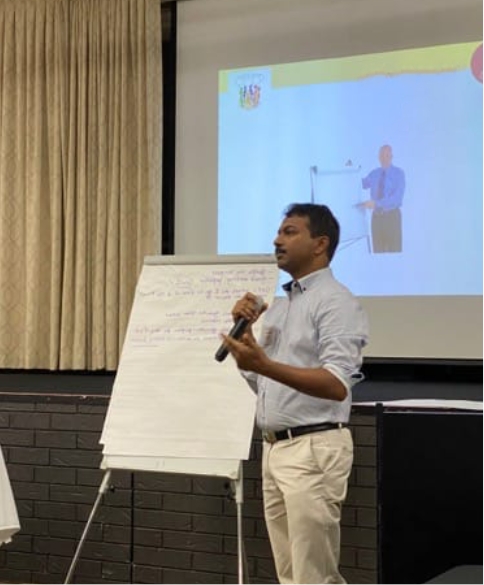 Dr Raghu Channapati giving Lecturer in Advanced Dentistry