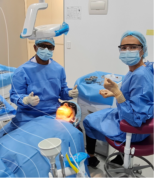 Dr Raghu with team